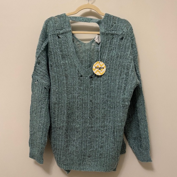 Hayden Los Angeles Distressed Sweater - Picture 1 of 3